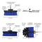 Drill Brush Power Scrubber By Useful Products 7 in W 5 in L Brush, Blue B-542OMS-2L-7X-QC-DB - alternate 3